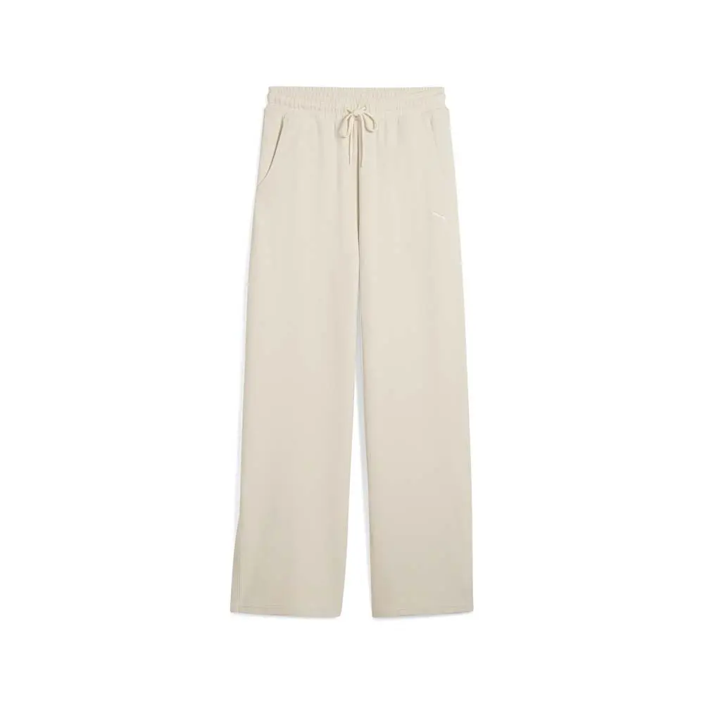 PUMA Womens Her Comfort High Waist Straight Pants Casual - Beige