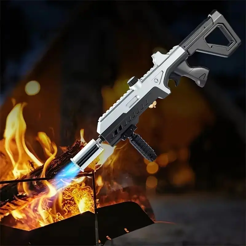Sleek Metal Propane Torch, Portable Aluminum Alloy Grill Torch & Fire Starter for Searing Steaks, Campfire / BBQ Party, Christmas Gift, Father's Day, Valentine's Day, Outdoor Gadgets For Adults