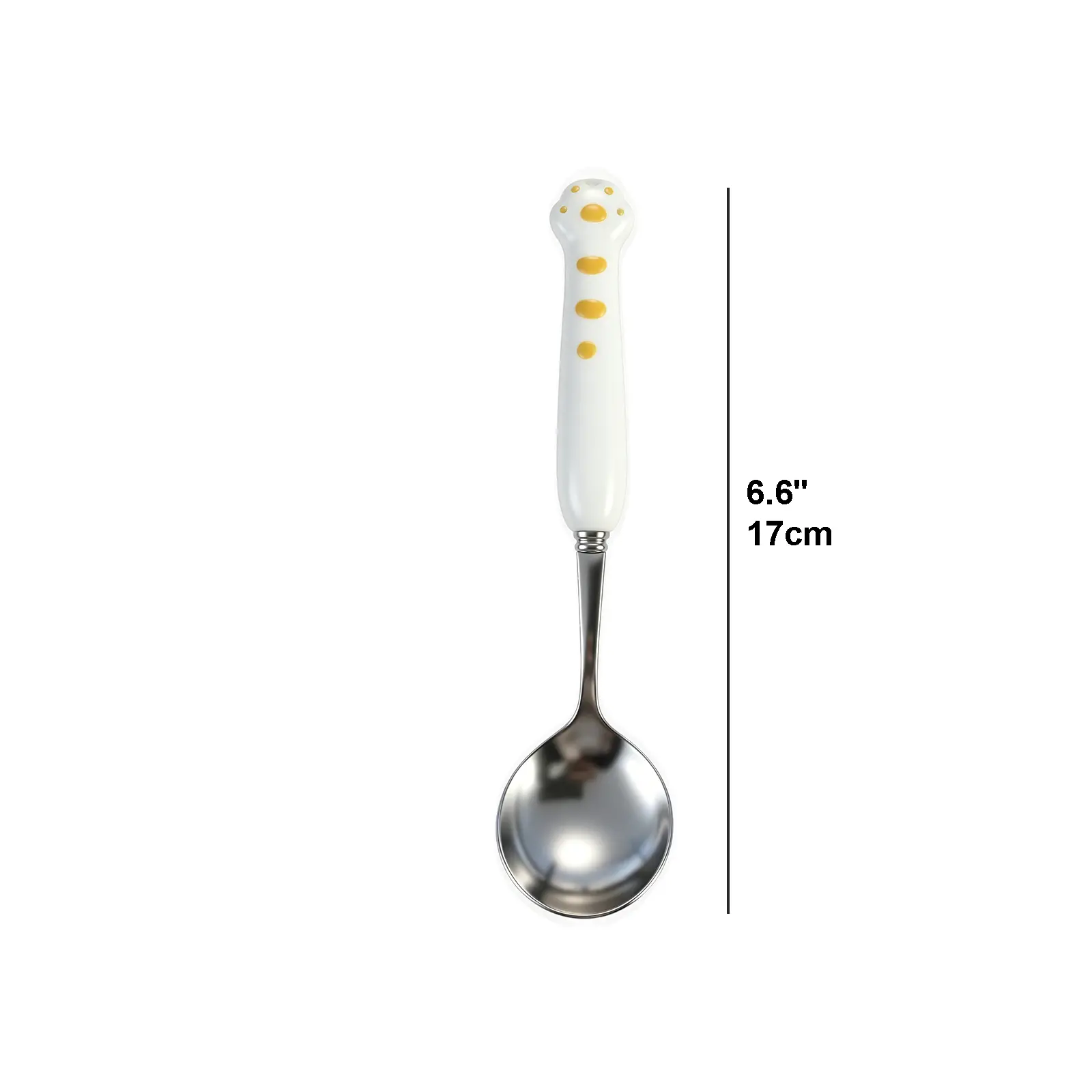 Paw Ceramic Spoon-White