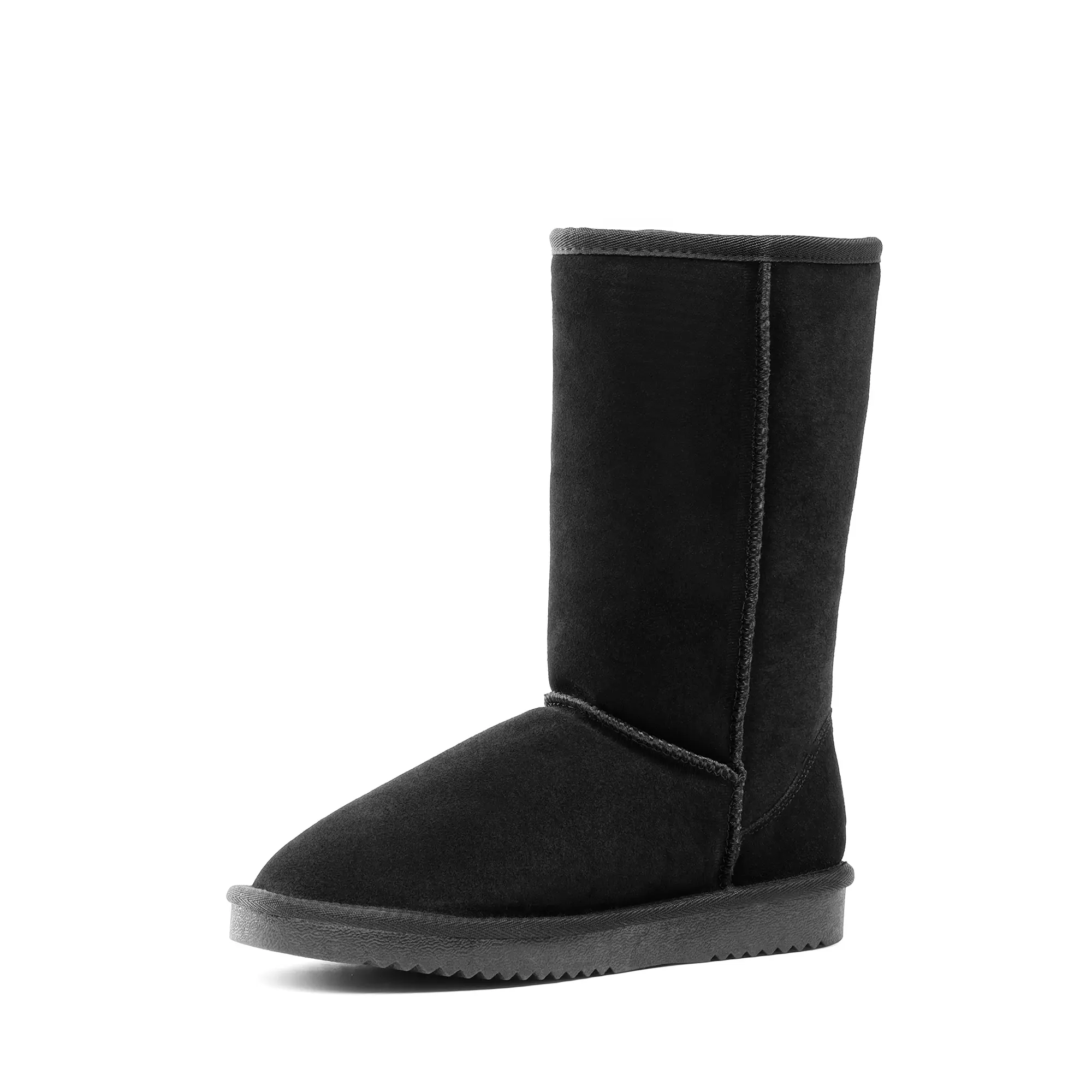 Dream Pairs Women's Suede Leather Moccasin Booties - Comfortable Slip-On Snow Boots with Sheepskin Lining, Anti-Slip Sole for Indoor/Outdoor Daily Wear