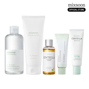 [mixsoon Official] Centella Jeju Green Skincare Set - Vegan, Sensitive-Skin Routine Set
