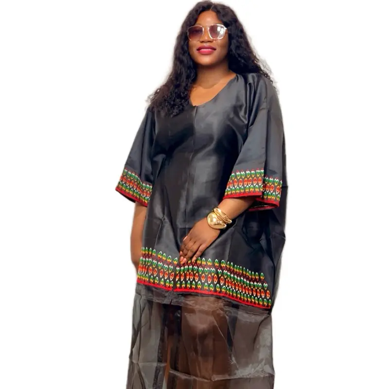 Classic and Elegant Hand-Embroidery Toghu Dress - African Traditional Wear for Women - Cameroonian Cultural Outfit - Bamenda Elegant Dress