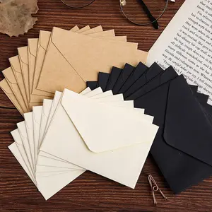 30pcs Cowhide Paper Mini Unique Envelopes Set, Vintage Artistic Japanese Style, Handwritten Invitations, Wedding, Valentine's Day, Birthday Cards