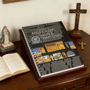 Rose Book of Bible Charts, Maps & Time Lines Vol.1 10th Anniversary Edition - Spiral Bound Bible Study Notebook, Full-Color Christian Reference Journal with Reproducible Charts & Bonus Foldout