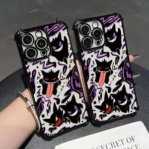 Gengar Game Phone Case for iPhone 17/16e/16/15/14/13/12/11/mini-Pro-Max/air/x/XR/xsmax/8/7+/ Anti-Drop Transparent Soft Back Cover, Casing