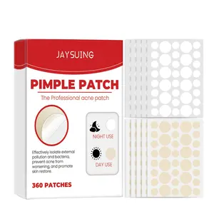 Pimple Patches for Face-360 Hydrocolloid Acne Patches,Cute Round Shape Zit Covers,Day & Night Invisible Spot Stickers with Salicylic Acid, Glycerin & Cica Oil Skincare Clear
