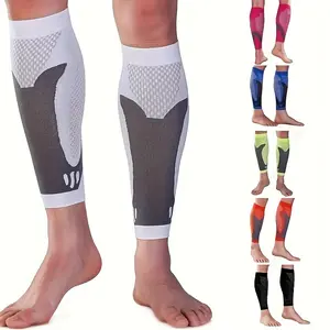 1 Pair High-Performance Compression Calf Sleeves-Elastic Athletic Leg Support for Running, Swelling Relief Nylon Blend,Hand Wash Only