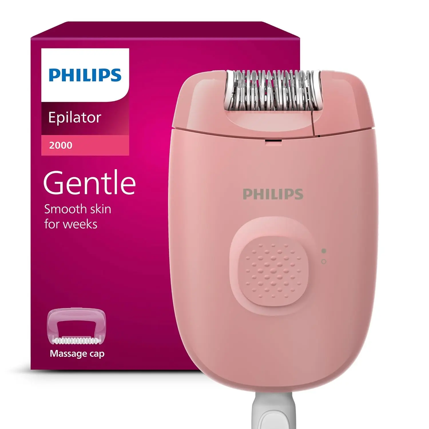Philips Epilator Series 2000 Wired Epilator Hair Removal Device for Women RE227/00