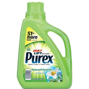 212 MAIN Dial DIA01120CT Linen Lilies Purex Natural Elements Household Laundry Detergent, 0.59 gal Plant-Based Laundry Liquid Detergent, Hypoallergenic
