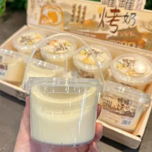 1pc - Comfortable can baking milk foam mud, decompression foam glue non stick hand slime crystal foam mud Soft Squishy