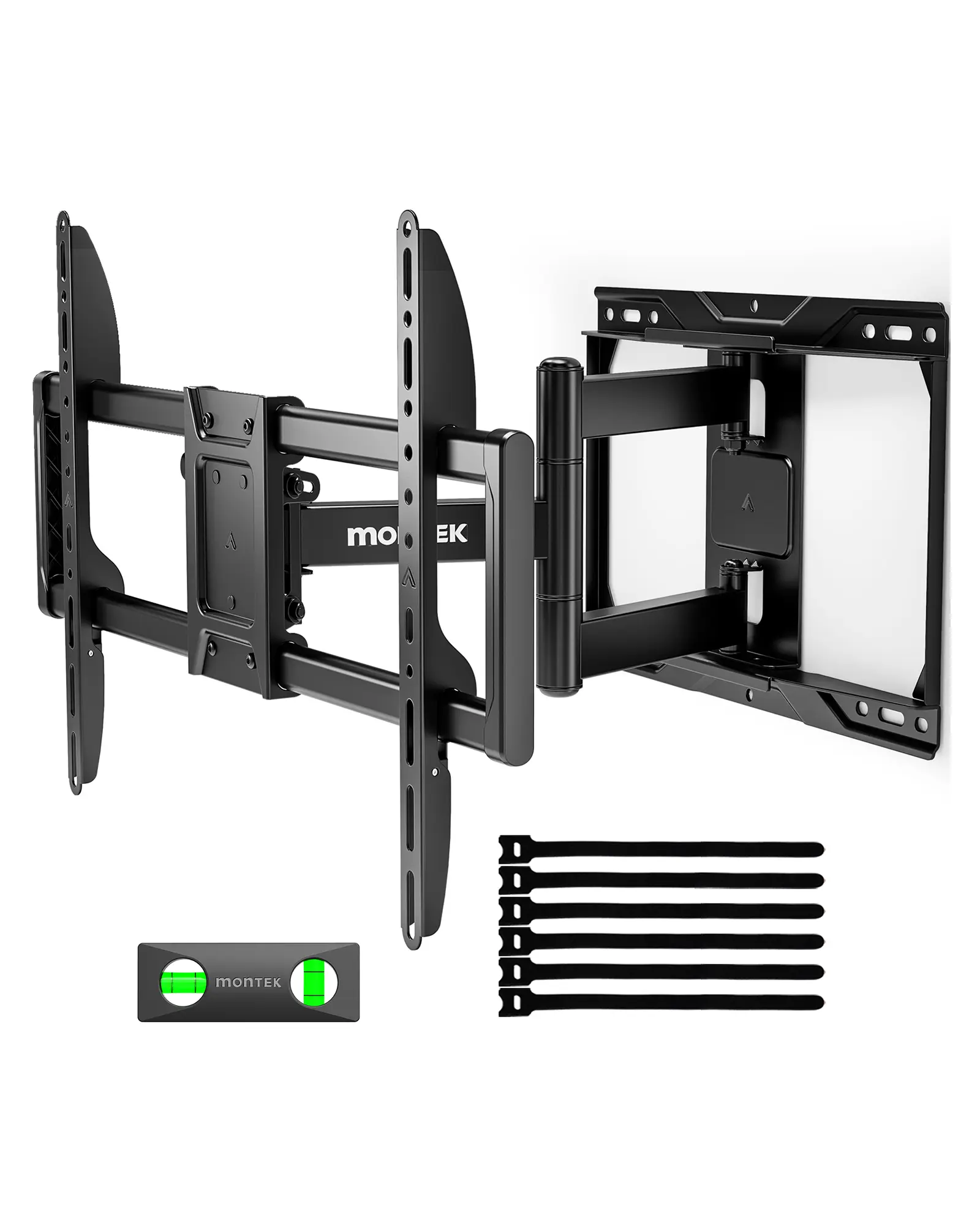 monTEK Modern Full Motion Adjustable TV Wall Mount for 13-120 Inch Flat & Curved TVs, Swivel-Tilt Articulating Bracket, 264 lbs Weight Capacity, Compatible with Monitors,back to school,back to school shopping