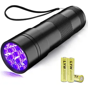 Black Light UV Flashlight, Blacklight 12 LED Urine Detector For Dog/Cat/Pet Urine & Dry Stains and Bed Bug On Carpets/Rugs/Floor,Matching with Pet Odor Eliminator