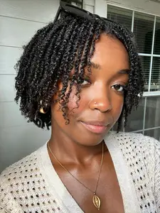 50g Afro Kinky Virgin Hair Bulk, Unprocessed & Tangle-Free, Ideal for Dreadlocks, Mini Twist Braids, Natural Hair Restoration, Kinky Curly Texture