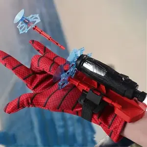 Spider Web Launcher Gloves & Blue Hero Toys, Fun Interactive Party Games, Durable Abs Material, Perfect Halloween Christmas Gifts