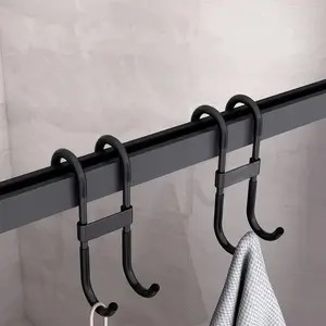 Shower door hook, clothes jacket towel hanging hook, multifunctional strong load-bearing hook, bathroom shower glass door hook
