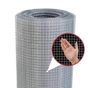 Hardware Cloth,1/4inch 48inx100ft 23 Gauge,Double-Layer Hot-Dip Galvanizing After Welding,Chicken Wire Fence Wire Mesh Fence Poultry Netting Garden Fence Tree Guard Wire Fence Rolls