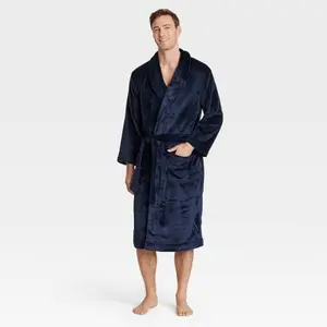 Men's Solid Plush Robe - Goodfellow & Co