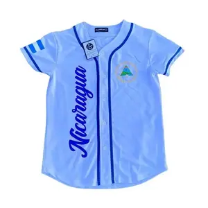 Nicaragua 505 Baseball Jersey, Nicaragua Flag Baseball Jersey, Nicaragua Soccer Jersey