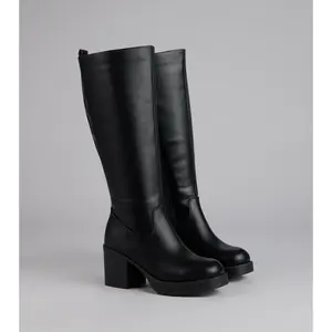 City Edge Wide Calf Platform Boots City Edge Wide Calf Platform Boots