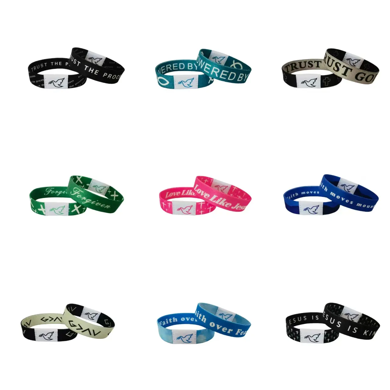 Daily Bible Verse Bracelet Christian Devotional Jesus Bracelet in Assorted Colors for Faith and Inspiration