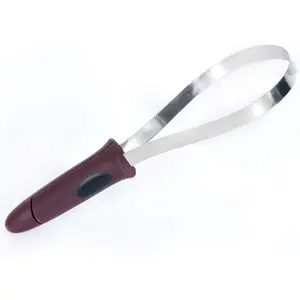 BOTH WINNERS Dual-Sided Shedding Blade with Stainless Steel Blade De-Shedding Tool for All Dog Coat Types- Soft Touch Grip (Burgundy)