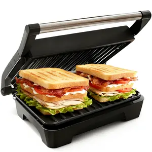Multi-Purpose Electric Sandwich Grill with Adjustable Temperature Control Non-Stick Coating for Easy Cleaning and Versatile Cooking