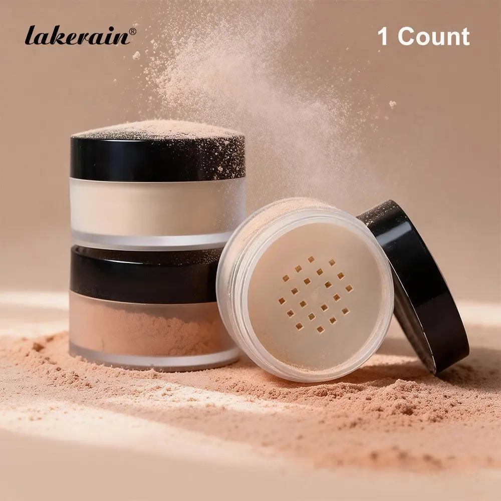 Blurring Setting Powder Cosmetic, All-Day Oil Control, Bake Powder, Baked Loose Powder, Blurs Pores for a Flawless Matte Finish, Lightweight & Translucent Makeup