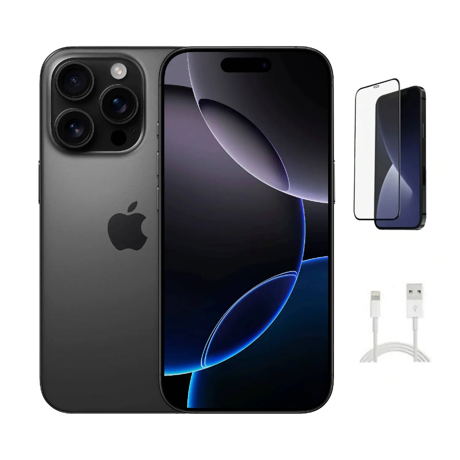 Refurbished Apple iPhone 16 Pro (Unlocked) A3083 Good Condition with Tempered Glass Screen Protector & 1 Year Warranty