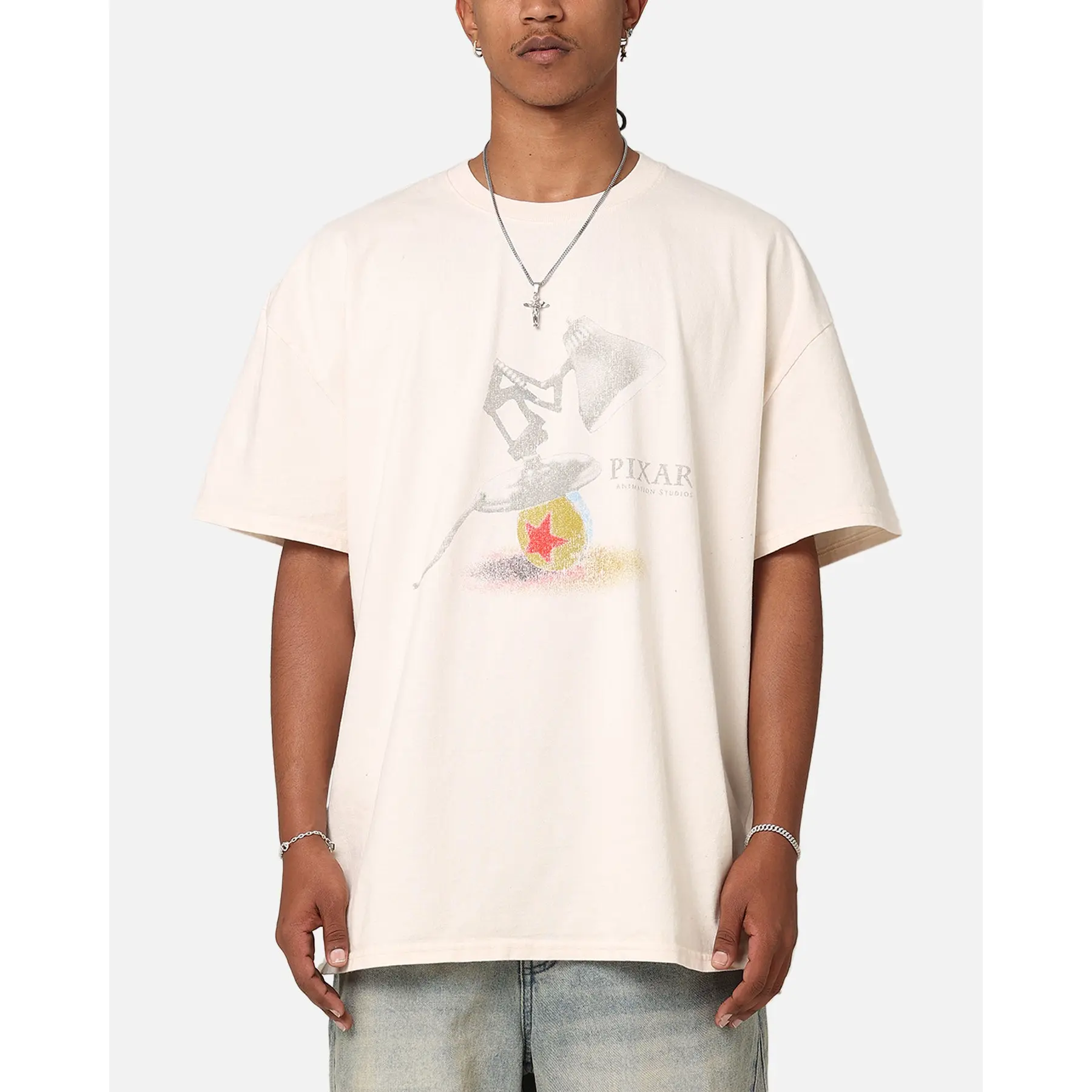 73Studio X Pixar Heavyweight T-Shirt Off White