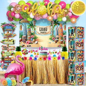 Luau Birthday Party Decor Set – Tropical Aloha