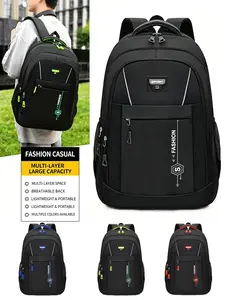High-Quality Large Capacity Laptop Backpack, Waterproof Multi-Compartment, Casual Sports Business Travel Bag, Breathable Lightweight Design, Student Backpack