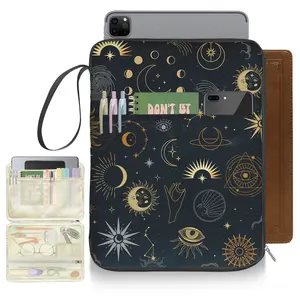 Book Sleeve Book Protector Pouch Case,Book Sleeve with Zipper,Journal Book Sleeve Cover for Book Lovers Gifts,Cute Printed Bag Waterproof Book Club Gifts for Women Teacher Reader Librarian