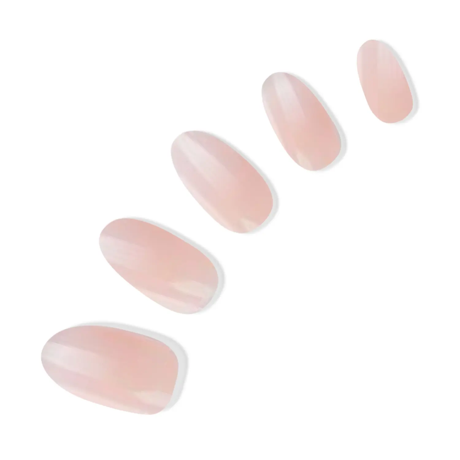 DASHING DIVA Barely Bougie Instant Press-Ons | Medium Almond - Nude with Soft Ombré French Tip