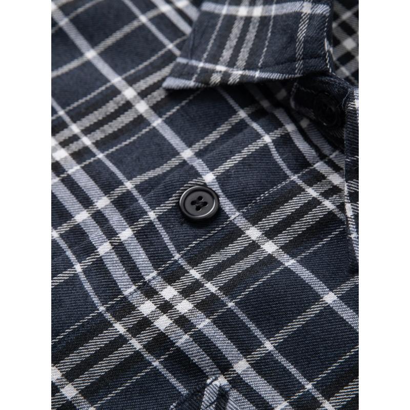 Pack of 4 men’s striped Western button-up shirts; plaid shirt with a notched collar,  cotton dress shirt fabric; regular fit;men’s tops ideal for summer beach trips, outings, and everyday outdoor activities. Polo Shirt Men's Quick-Dry Set Lightweight