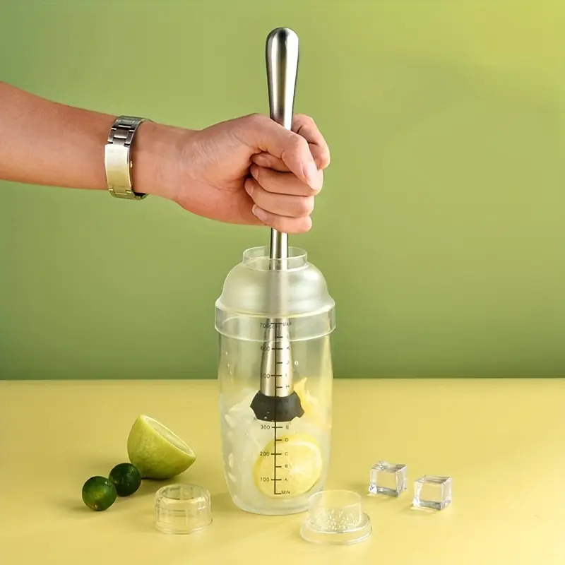 1pc Shek Cup, Protein Shaker 500/700ML Hand Shaker Cup Milk Tea Shop Special Homemade Milk Tea Set, Hand Beat Lemon Tea Tool, Hard Beat Mixer for Bar for Restaurant for Home for Milk Tea Shop