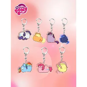 1/7 cartoon keychains as gift items, Keychain Kawaii, 1.26-inch keychain hangers, Intriguing creative pendants, cute acrylic materials, small gifts for bags, cartoon gifts, School decoration, back-to-school season