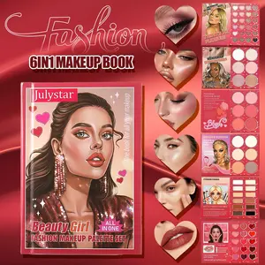 2026 New Makeup Set Box, 6-Layer Beauty Storage Book, Eyeshadow, Blush, Highlighter, Contour, Lipstick, Professional Multi-Function Gift