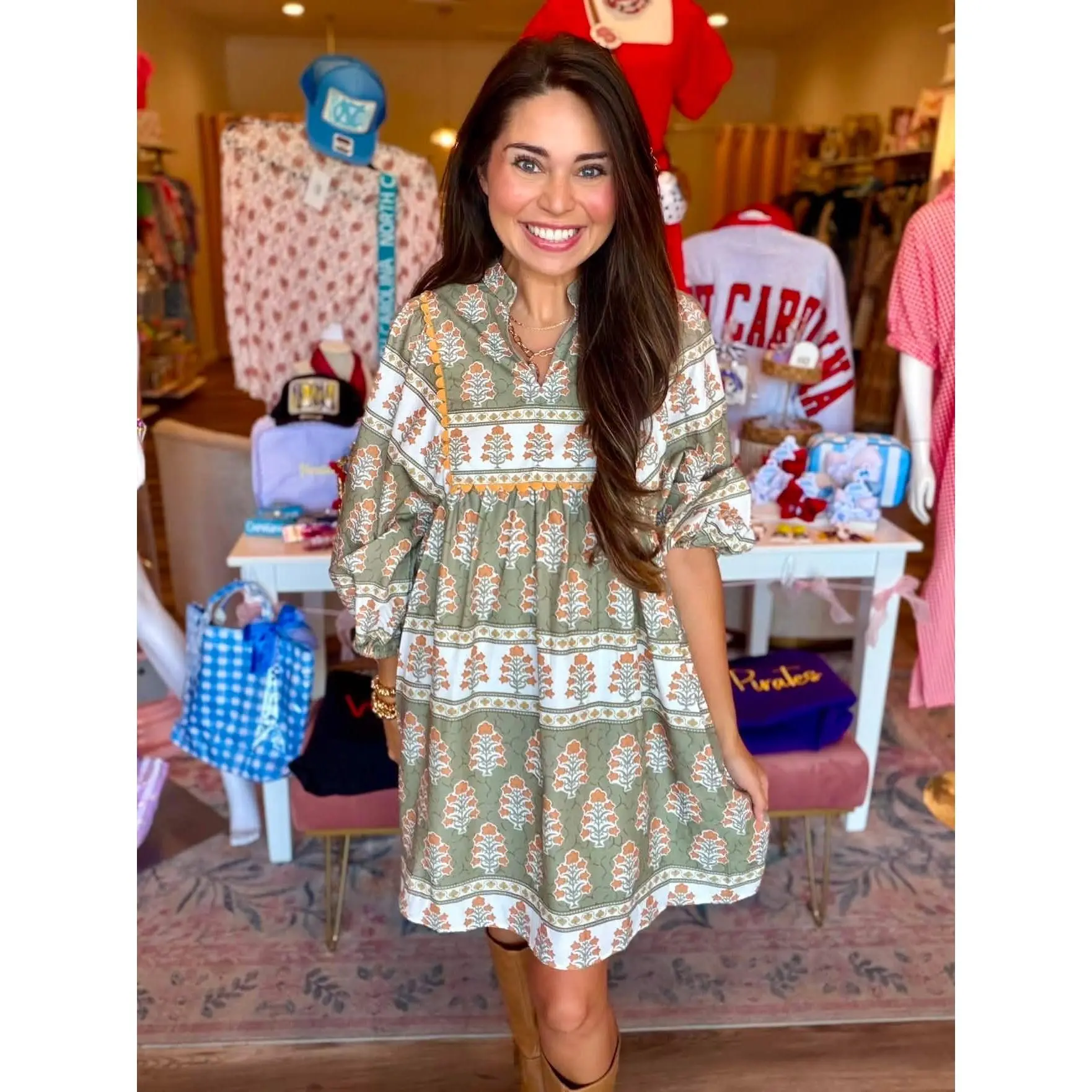 The Maeve Mini Scallop Dress