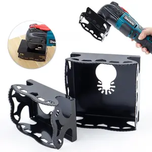 SnapFixMate 2 Packs Square Slot Cutter Compatible for Dewalt 20V & Milwukee M18 Oscillating Multi-Tool to Cut-in Single Gang Wall Boxes,Outlet Cutter for Drywall,Efficient Carving Tool,Square-Shaped,dealsforyoudays Blade Milwaukee for old work box