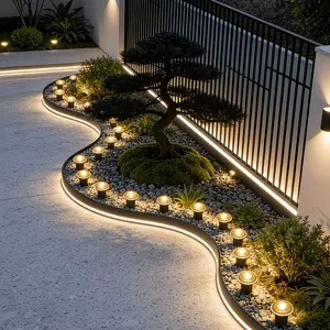 30pcs Solar Pathway Lights, Outdoor Garden Lanterns with 8 Modes, Auto Switch, Ideal for Walkways, Camping, Weddings, Festive Decorations, Solar Garden Lamps