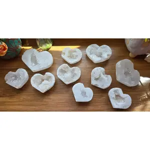 Quartz Geode Heart