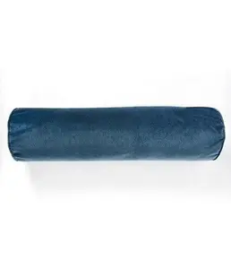 Long Inflatable Hugging Pillow, dark blue, Soft Short-Haired Cotton Outer Shell, Comfortable and Elastic Inner Air Cushion