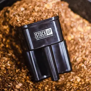 Feed Scoop Livestock - Enclosed Design, Graduation Marks, Stackable, Heavy-Duty Polypropylene