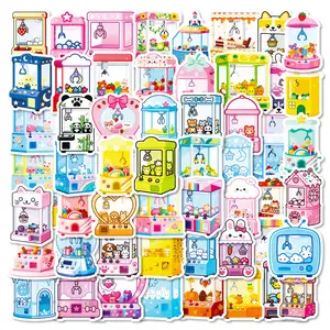 56 Girly Doll Machine Stickers, Colorful Designs, Cute and Soft Style, Perfect for Journaling, Create a Full-On Atmosphere