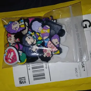 Demon Hunters Croc Shoe Charms for Kids Boys Girls Women Men PVC Wristband Sandals Clog Accessories Party Favor with Dragon and Character Designs