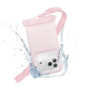 Strawberry Milk Waterproof Floating Phone Pouch