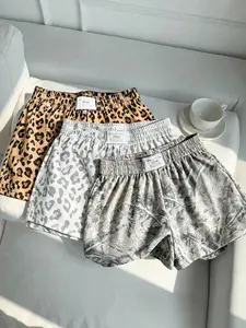3-Pack Y2K Retro Spot Dead Branch Leopard Print Loose Fit Casual Shorts, Women's Summer Daily Commute Outdoor Wear