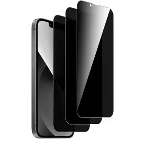 3 Pack Tempered Glass Privacy Screen Protector Compatible With iPhone 13 MINI 14 15 17 16 PLUS 11 12 PRO MAX