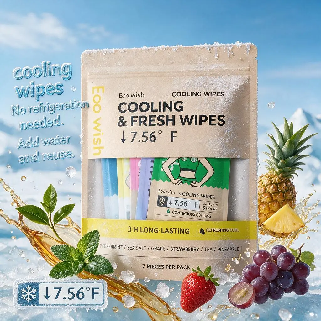 Cooling Body Wipes, Fruity Scent Cooling Wipes, Towel for Hot Weather, Cooling Neck Wraps, Ice Towel, Instant & Long-Lasting Cooling for Outdoor Performance, Large Cooling Body Wipe, Must Have for Summer Travel, Running,Gym , Camping Gardening & Daily Use
