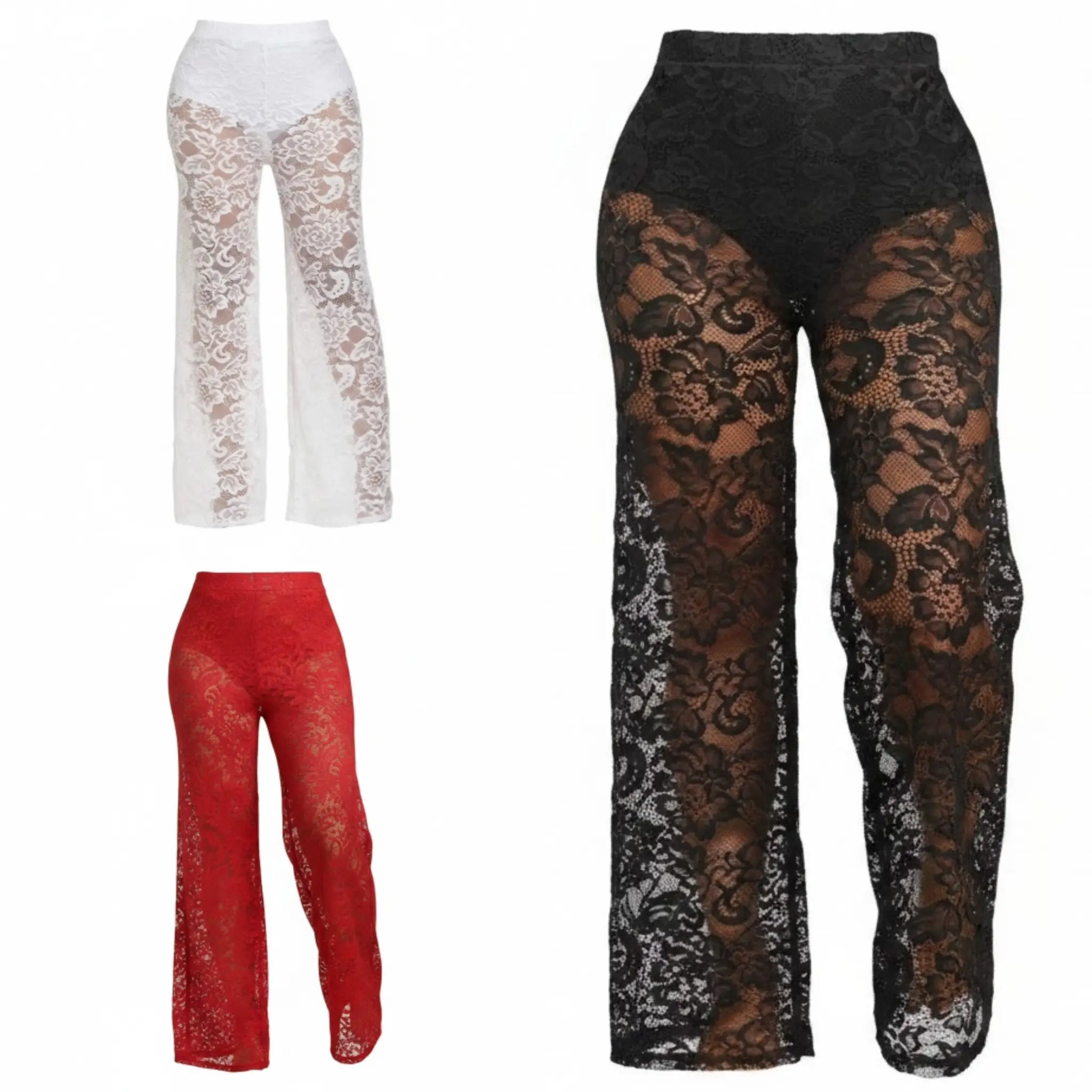 Lace Me Down Flare Women's Plus Size Pants